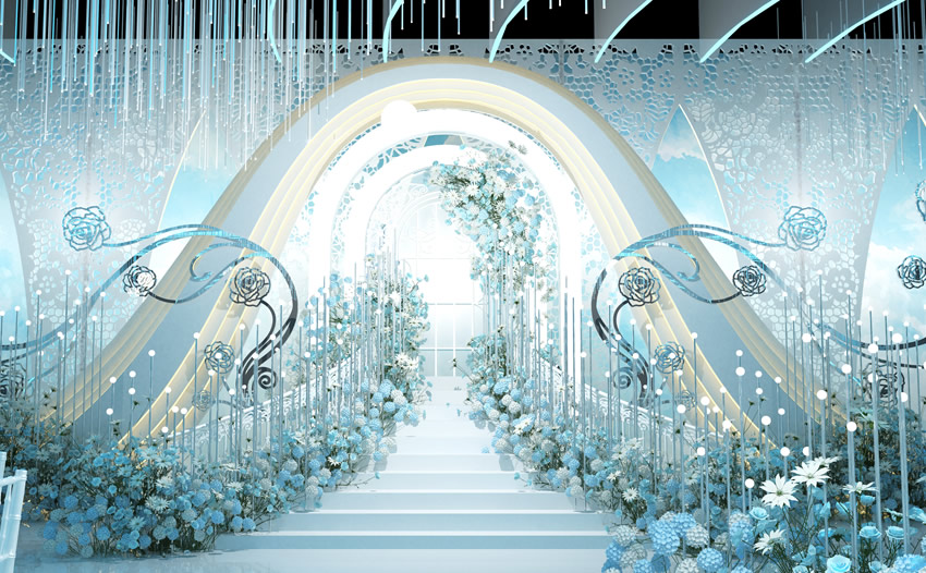 宁津釡香烙馍村水晶厅效果展示